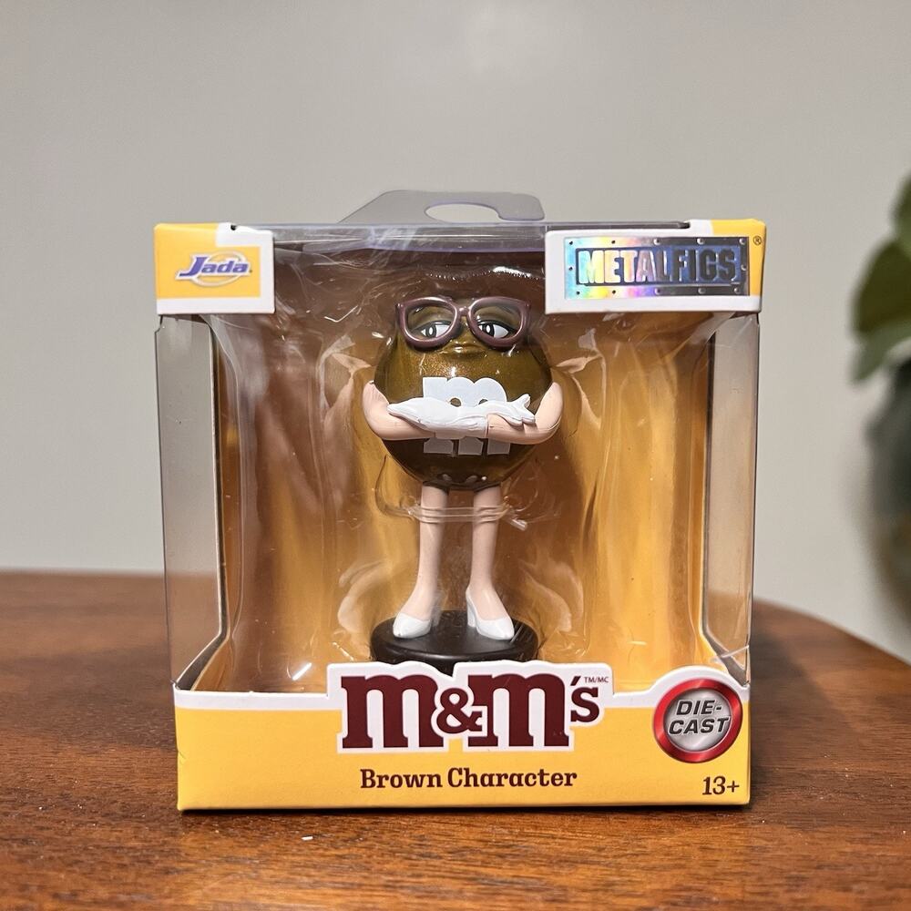 MetalFigs M&M's Brown Character Die-Cast Figurine Collectible Jada Toys #85270